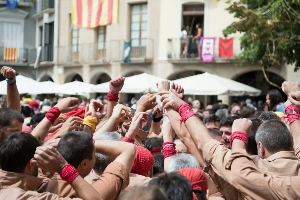 people raising hands 