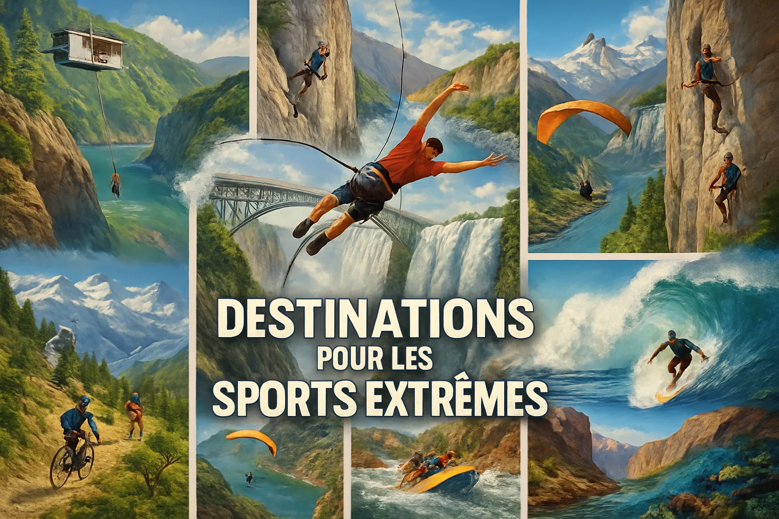 Les meilleures destinations pour les sports extrêmes : aventures inoubliables à vivre